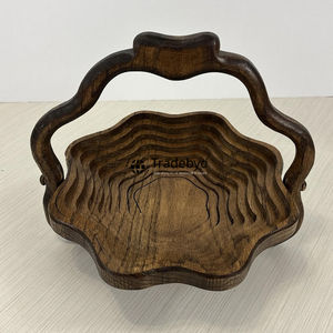 ตะกร้าเก็บผลไม้อบแห้งและขนมขบเคี้ยวไม้แบบทันสมัย เป็นมิตรกับสิ่งแวดล้อม ผลิตด้วยมือ คุณภาพพรีเมียม อเนกประสงค์ จาก Tradebyd - Product Image 1