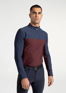 High Quality <b>Men</b> Full Sleeve Equestrian <b>Base</b> <b>Layer</b> Top Lightweight Fabric Breathable Horse Riding Shirt Wholesale - Product Image 2