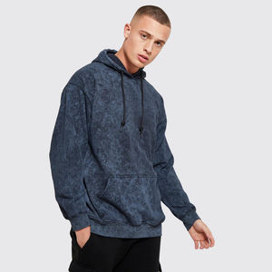 Sweat à capuche avec logo en mousse à impression bouffante 3D personnalisé OEM Sweat à capuche unisexe à motif doublé Sweat à capuche lourd et surdimensionné pour hommes - Product Image 1