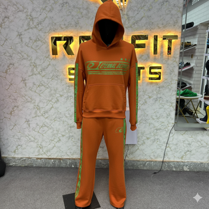 Conjunto Deportivo con Capucha Amarillo Eternal Desire para Hombre, Ropa Urbana de Manga Larga, Sudadera y Pantalones para Otoño, Transpirable, Corte Regular - Product Image 3