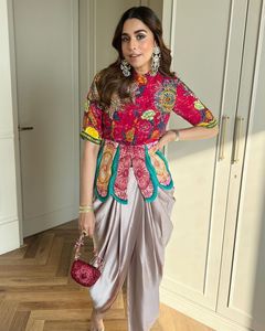 Fashion Accessories Crepe Silk Printed & Embroidery Work Western Dhoti Casual Dress Available at Bulk Quantity From India - Product Image 3