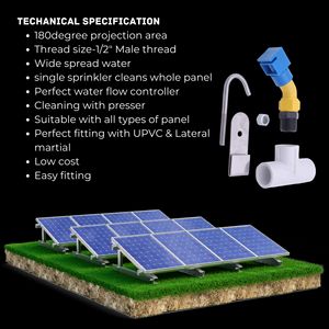 LAXMO Juego de 100 Aspersores de PVC Tipo L para Limpieza de Paneles Solares con Diámetro Estándar de 1/2 Pulgada - Product Image 5
