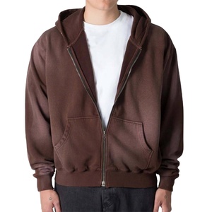 Premium Custom Stylish And Comfortable Men's Faded <b>Zip</b> Up Hoodie High quality Acid washed <b>hoodies</b> For Casual Wear Men's <b>Hoodies</b> - Product Image 1
