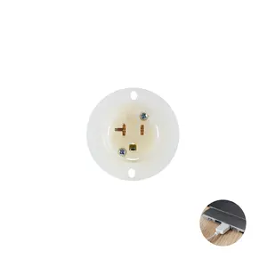 High quality brands NEMA 5-20 J-504 20A 125V AC Flanged Outlet three prong electrical plug types for qr code generator free onli