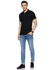 Logo professionnel le plus vendu imprimé en coton pour hommes pour Polo T-Shirt coupe régulière à manches courtes motif uni texturé - Product Image 5