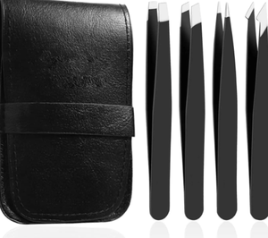 Juego de pinzas para depilar cejas de acero inoxidable de la mejor calidad ANAAIF, alta calidad para depilación de cejas - Product Image 4