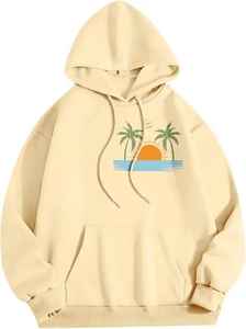 เสื้อสวมหัวขนแกะมีฮู้ดของผู้ชายเสื้อสวมหัวพิมพ์พัฟขนาด XL ระบายอากาศสีทึบล่าสุด - Product Image 2