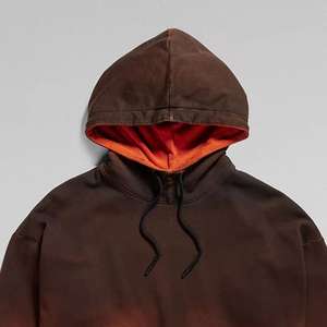 เสื้อฮู้ดสวมหัวโอเวอร์ไซส์ชายเสื้อสไตล์สตรีทผ้าฟลีซผ้าฝ้าย500gsm ใส่สบายทุกวันสำหรับฤดูหนาว - Product Image 6