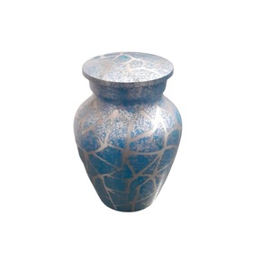 Urna de recuerdo de cremación de aluminio de alta calidad con urnas funerarias de Metal terminadas con pegatina para cenizas humanas - Product Image 3