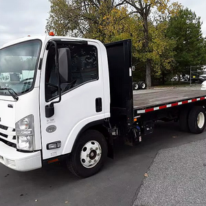 Prêt à l'emploi, Isuzu NPR 2015 d'occasion, plateau plat de 12 pieds, 3 places, diesel, conduite à gauche/droite, faible kilométrage - Product Image 1
