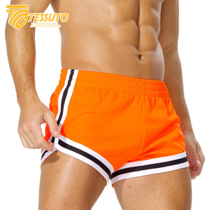 High Quality <b>Men's</b> & Women's Gym Fitness Athletic Running <b>Shorts</b> Quick Dry Breathable Mesh Striped <b>Zipper</b> <b>Pockets</b> Plain Dyed - Product Image 3