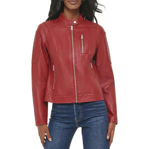 Chaqueta de cuero Stand Collar Slim Extra Size Chaqueta de cuero para hombre - Product Image 1