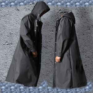 Chubasquero impermeable de gran tamaño negro personalizado 2024 con diseño de bolsillo, superventas, chubasquero para adultos para actividades al aire libre, pesca - Product Image 2