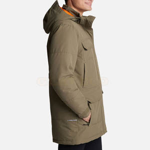 Chaqueta Parka de Lona con Capucha para Hombre, de Alta Calidad, Impermeable, Transpirable, Acabado Cómodo, para Venta en Línea - Product Image 4