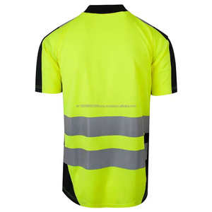 Camiseta de Seguridad con Franjas Reflectantes, Camisetas de Trabajo para Hombre, Ropa de Trabajo de Alta Visibilidad, Camiseta Reflectante Transpirable de Secado Rápido para Verano 2024 - Product Image 2