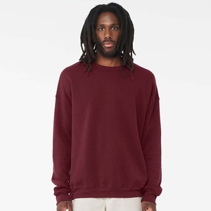 Pull à manches longues de couleur unie pour homme, printemps et automne, avec épaules tombantes, pull décontracté à col rond, sweat-shirt - Product Image 4