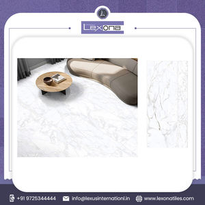 Carreau de porcelaine émaillée polie antidérapante au design moderne exportateur indien nouvelle collection de sculptures pour les sols extérieurs - Product Image 2