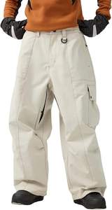 Pantalones de nieve de carga holgados impermeables de talla grande personalizados, pantalones de gran tamaño, fabricante de ropa de calle personalizada, pantalones de esquí para snowboard para mujer - Product Image 6