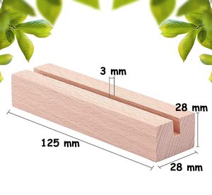 DIVRIS Supports de cartes de table multifonctionnels modernes en bois, rectangulaires, pour décoration DIY, mariages, fêtes, événements, numéros de table - Product Image 3
