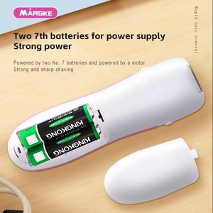 Depiladora multifuncional MARSKE para mujer, recortadora de depilación con pilas, función de masaje, depiladora de pinzas para uso doméstico - Product Image 5
