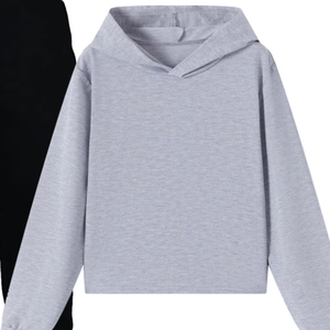 Grey <b>Hoodie</b> And <b>Black</b> Jogger Tracksuit For Women Winter Casual Sports Lounge Wear Two Piece Set Wholesale OEM Manufacturer - Product Image 5