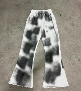 Ensemble de pantalons de survêtement de haute qualité avec logo personnalisé Survêtement à capuche épais deux pièces avec décoloration au soleil Survêtement de détresse pour hommes - Product Image 6