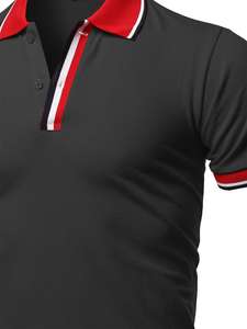 Sublimación personalizada impresa de punto deportivo atlético para Polos 100% poliéster transpirable rendimiento ropa deportiva - Product Image 3