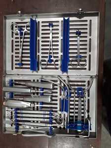 歯科インプラント手術器具口腔手術滅菌カセットトレイラックボックスステンレス鋼CE付き17個キット