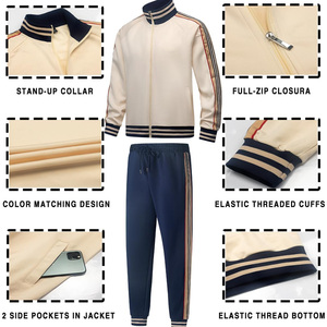 Ensemble de survêtements de sport personnalisés pour hommes OEM avec tissu à séchage rapide, impression de logo, broderie et commandes en gros - Product Image 5