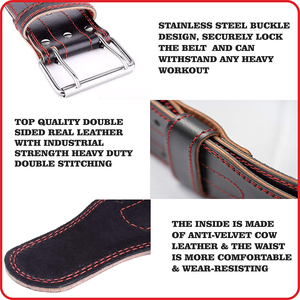 Ceintures en cuir pour la musculation, style nouveau, légères, vente directe d'usine - Product Image 3