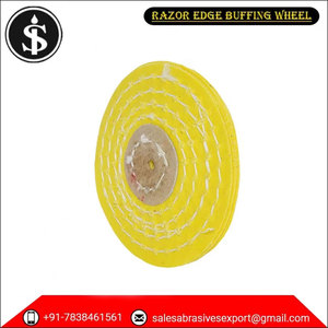Nouvelle roue de polissage de bord de rasoir de qualité industrielle traitée par moulin jaune de 3 "de haute qualité - Product Image 4