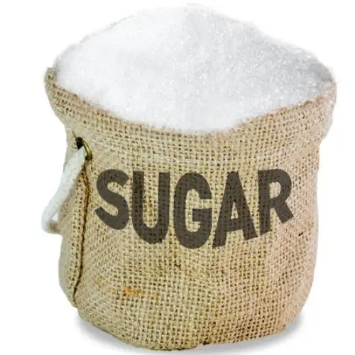 سكر عالي الجودة من ICU 45 قصب السكر المكرر سكر أبيض 50