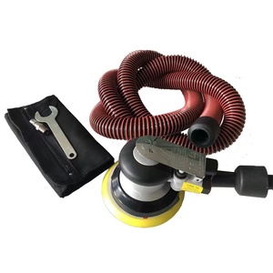 Ponceuse de paume <span class=keywords><strong>à</strong></span> double <span class=keywords><strong>action</strong></span> de 5 "pour le travail de carrosserie automobile avec <span class=keywords><strong>sac</strong></span> de collecte de poussière et tuyau marin, finition de production de meubles de fenêtre - Product Image 2