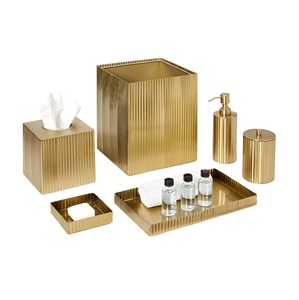 Ensembles de salle de bain classique en métal fini or pour maison et hôtel ensembles de salle de bain fantaisie en métal design - Product Image 1
