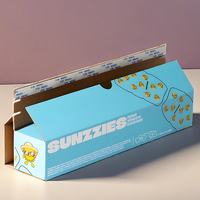 Grande boîte de papier ondulé personnalisée de 2m x 30cm Emballage étanche en carton vert avec doublure en éponge