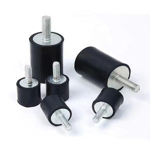 Amortiguadores de bloque silenciosos antivibración industriales EMCO Premium Reducción de ruido a largo plazo Shore a 50 ~ 60 Parachoques de goma roscado - Product Image 1