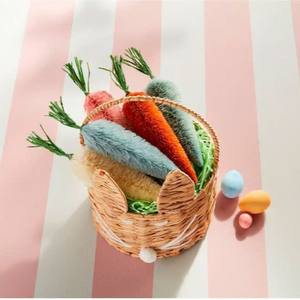 Nouveau Design mignon tissé jacinthe d'eau lapin panier de pâques cadeaux pour les vacances décoration de pâques panier d'élégance - Product Image 4