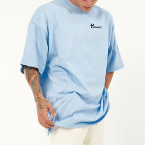 เสื้อยืดแฟชั่นโอเวอร์ไซส์ผ้าคอตตอนสำหรับผู้ชายทรงหลวมดีไซน์ตามสั่งสำหรับใส่ในชีวิตประจำวัน - Product Image 2