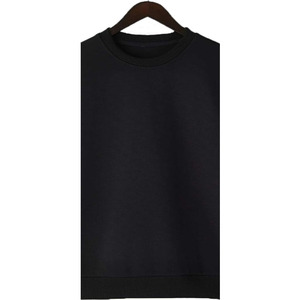 Sudadera de Cuello Redondo para Hombre, Premium, 100% Algodón, Felpa, Ecológica, Transpirable, Tejido Sólido, Diseño Estampado en Relieve en la Parte Delantera - Product Image 3