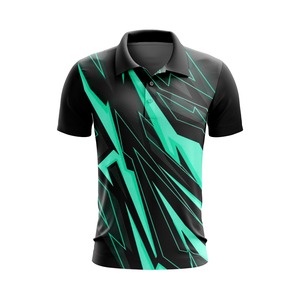 Polo personnalisé 100% coton pour hommes, tissu tricoté imprimé à manches courtes décontracté, disponible en grande taille - Product Image 1