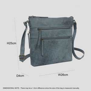 กระเป๋าสะพายข้างสไตล์วินเทจโบฮีเมียนลายเรขาคณิตทำจากหนังแท้จากผู้จำหน่ายในอินเดีย - Product Image 3