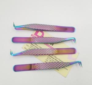 Professional Diamond Grip <b>Eyelash</b> <b>Tweezers</b> Stainless Steel Private Logo Volume <b>Tweezers</b> Grafted <b>Eyelash</b> Extension <b>Tweezers</b> - Product Image 3
