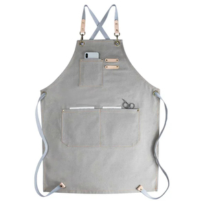2025 Custom Waterproof <b>Canvas</b> Cooking Kitchen <b>Apron</b> With Logo - Product Image 1
