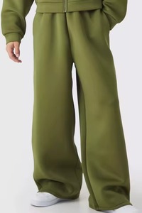 OEM Automne Casual Respirant Coton Survêtement Sweat À Capuche Pantalon Hommes Stacked Joggers Évasé Deux Pièces Jogger Ensembles - Product Image 3