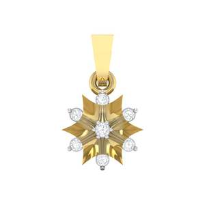 Colgante de Oro Certificado de 14K/18K con Diamantes Reales de 0.07ct, Elegante Juego de 7 Colgantes y Dijes de Diamantes - Product Image 1