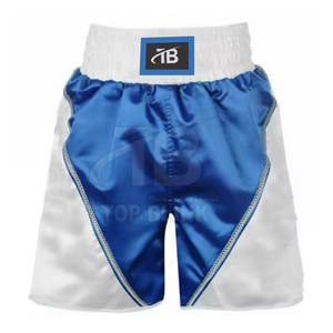 Pantalones cortos de boxeo de rendimiento ligero de fábrica OEM cómodos para entrenar patrón sólido - Product Image 1