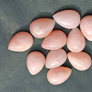 Cabujón suelto calibrado semiprecioso de pera lisa de ópalo Rosa Natural de 3mm y 4mm para fabricación de joyas diseñador de gama alta lujo fino - Product Image 1