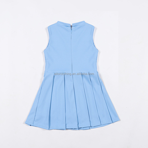 Child <b>Dance</b> Performance Outfit Sleeveless Pleated Dress built in Shorts Back Zipper Soft Fabric Wholesale Price - Product Image 2