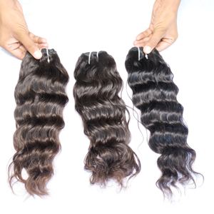 Precio de fábrica al por mayor 100% Extensiones de cabello humano ondulado de onda suelta de cutícula alineada de donante indio vietnamita sin procesar - Product Image 2