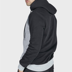 High Street Fashion Custom Pullover Style Sudadera con capucha para hombre 100% algodón Ropa deportiva Impreso personalizado Patrón sólido Sudadera con capucha - Product Image 2